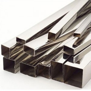 Højkvalitets rustfrit stål rektangulært rør