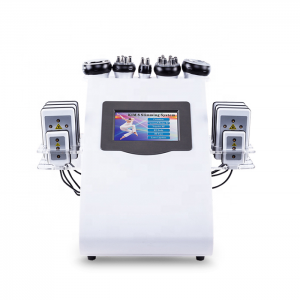 BS02 Портативна система вакуумної кавітації 6 в 1 Ультразвукова система 40K проти старіння, багатофункціональний ліполазер проти зморшок