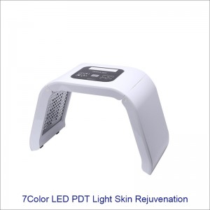 L3 Portable 7 Colors Photon Skin Rejuvenecimiento Máscara facial Tratamiento del acné Máquina de belleza PDT Terapia de luz LED