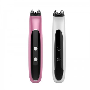 ME01B Portable EMS Vibration Microcurrent Eye Massager Device Wireless Roller na may Heat