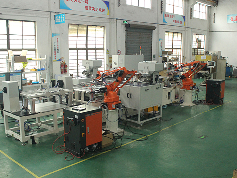 Introduction of automatic spot welding line for industrial air conditioner base plate