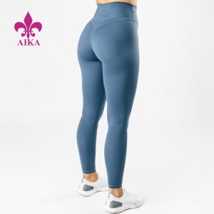 Hot Jual 4 Cara Peregangan Pinggang Tinggi Celana Yoga Legging Tanpa Jahitan Depan Untuk Wanita
