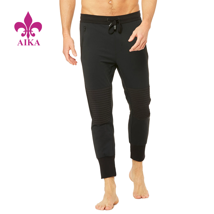 Mænd Sportstøj Specielt design Komfortable plisserede knæ joggers joggingbukser