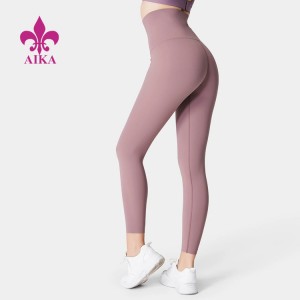 Vêtements de gymnastique de compression Pantalons de yoga Taille haute Fitness Waist Trainer Leggings