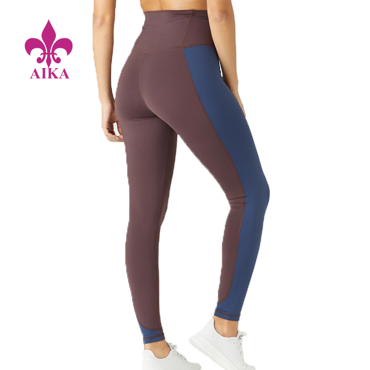 Venda a l'engròs de malles de gimnàstica de llarga durada de disseny de malles de fitness que porten pantalons de ioga de dona