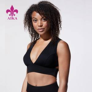 OEM Custom Wholesale Workout Clothing Gym Wear Sexy Back Yoga Bra untuk Wanita