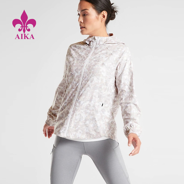 OEM Factory for Yoga Clothes Supplier - New Fashion Design Custom Wholesale Casual Style Windbreaker Women Running Sports Jacket – AIKA