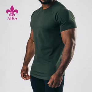 T-shirt di compressione pianura di sport di ginnastica in biancu prufessiunale di marca privata per l'abbigliamento sportivo di l'omi