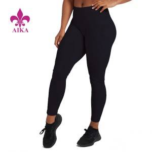 Plain Solid Folsleine Gym Leggings Fitness Kompresje Yoga Pants Wear For Women