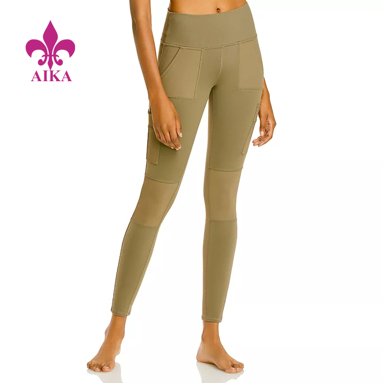 Ladies High Waisted Performance Yoga Fitness Leggings With Pockets