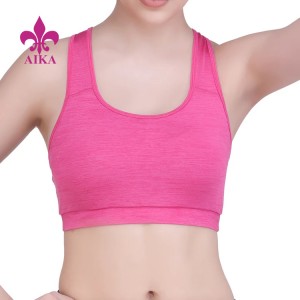 Висококвалитетна прилагођена спортска одећа Прозрачни спортски грудњак за фитнес за теретане за жене јоге