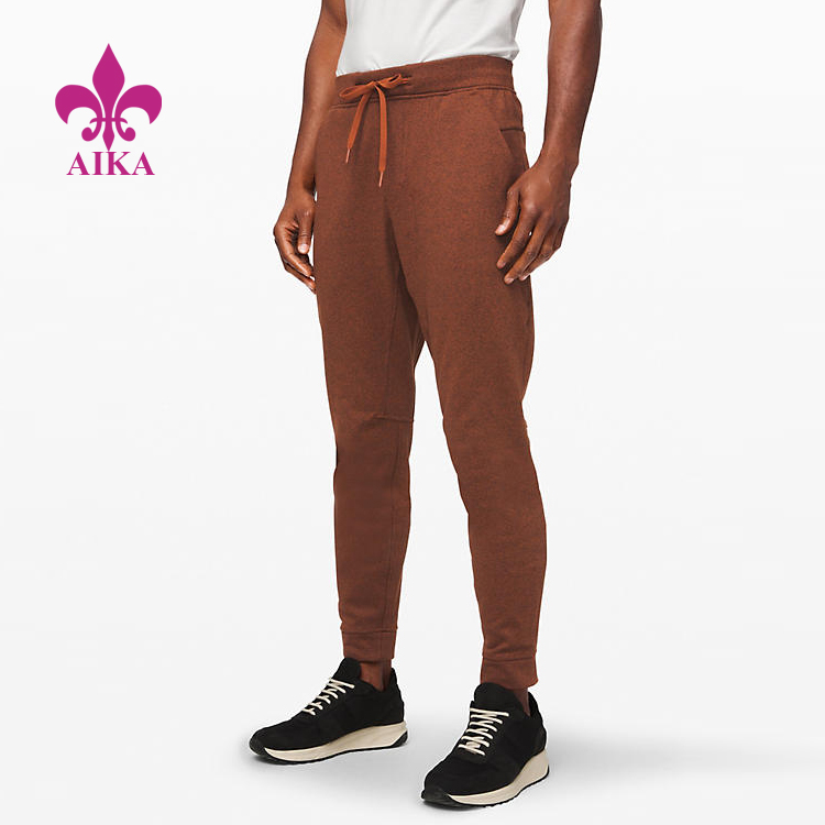 Mænd Active Wear City Fleece Secure Back Pocket Sweat Pants Sports Løbe joggere