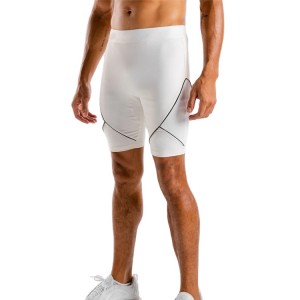 Topkwaliteit vierweg stretch nylon spandex strakke fit workout mesh shorts voor heren