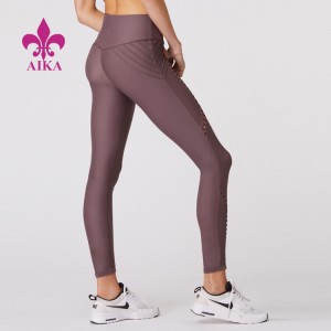 Nya populära snygga sportkläder Hollow Out Scrunch Butt Leggings Yogakläder för kvinnor