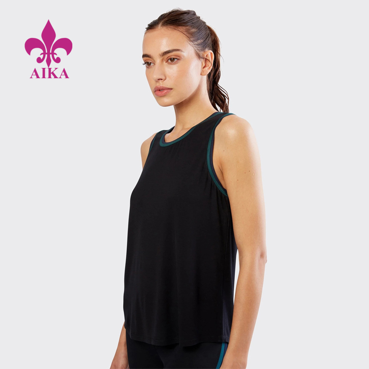 Patchwork prilagođene boje Relaxed Fit Layering Prozračni Jersey Ženska sportska majica za trčanje