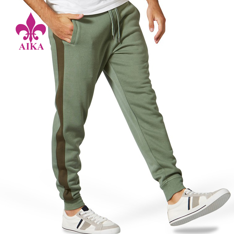 Редовно вклопување на машки џогер за секојдневно носење со спортски панталони за машки контрастни врвки