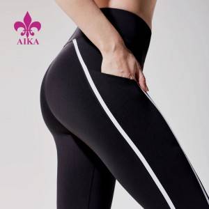 Ħwejjeġ tal-Yoga Popolari Ġdid Ilbes Fitness Pants Custom Yoga b'Leggings tal-Pakkett għan-Nisa