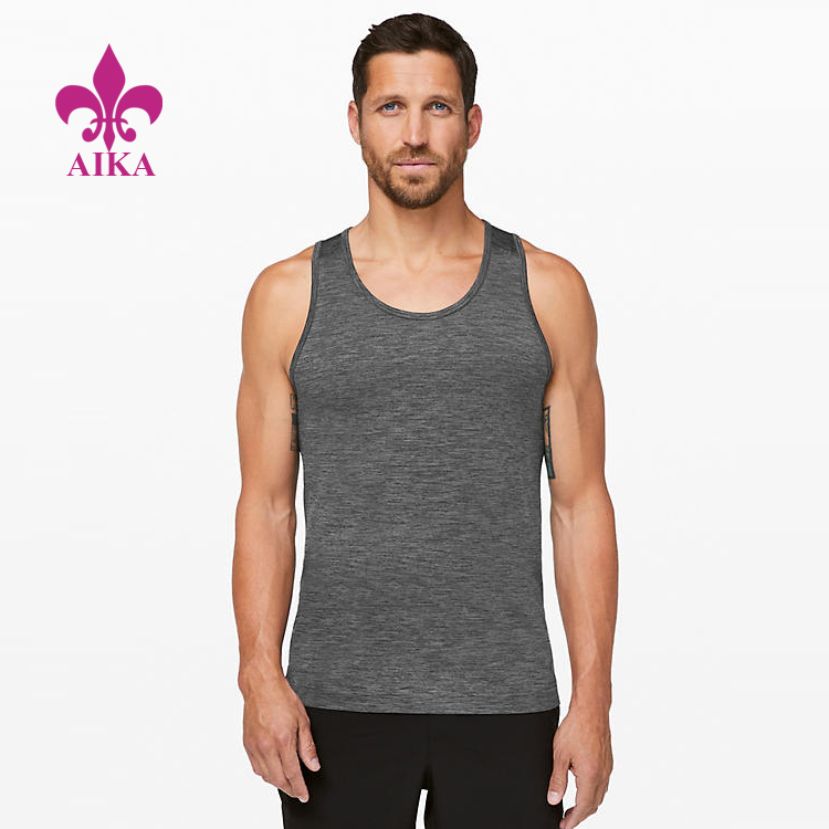 High Quality Custom Style Basic Breathable Soft Gym Stringer Men Muscle Tank Top