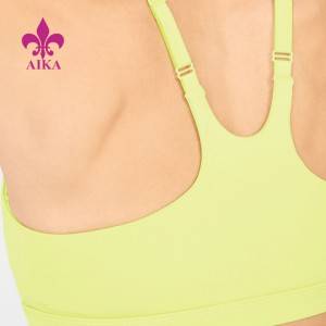 Krekt oankommen Klassyk ûntwerp Perfect Fit Yoga Clothing Multi-color Quick Dry Sports BH foar froulju
