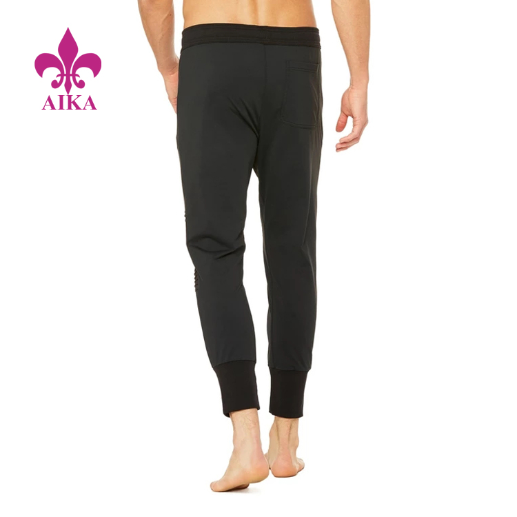 Veleprodajne športne športne moške tekaške hlače za telovadbo po meri, udobne, priložnostne, oblikovane na kolenih