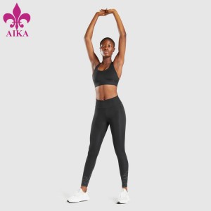 Hoogwaardige groothandel polyester workout sport butt lift fitness yogabroek dames