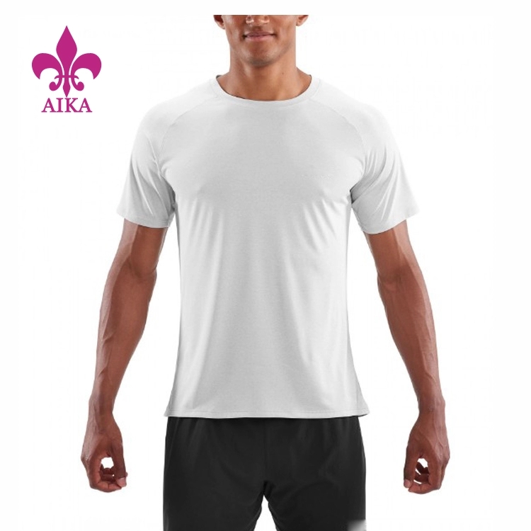 Незвычайная мужчынская паўсядзённая простая футболка для летняга фітнесу з індывідуальным прынтам