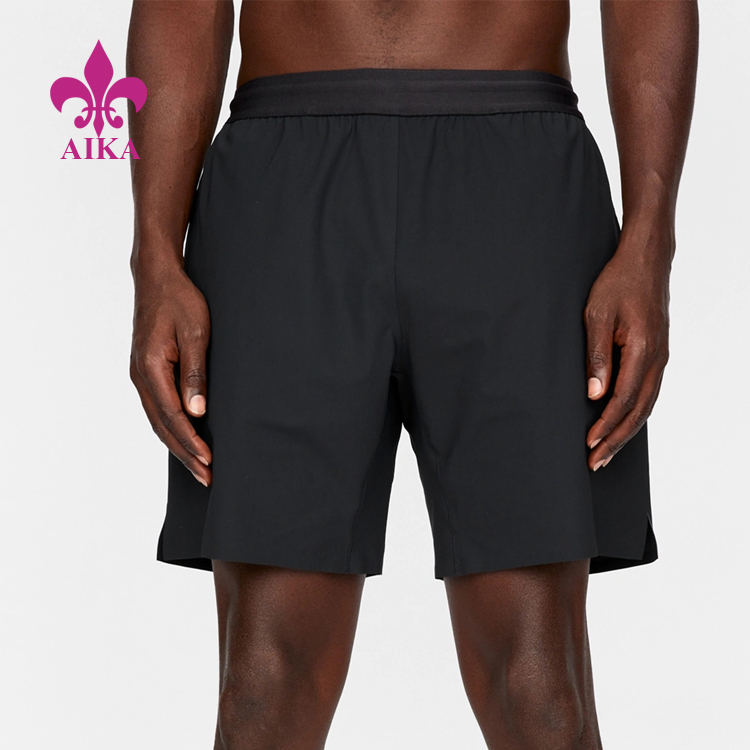 Hot Sale Benotzerdefinéiert Basis Style Breathable Liichtjoer Confort Männer Lafen Sports Shorts
