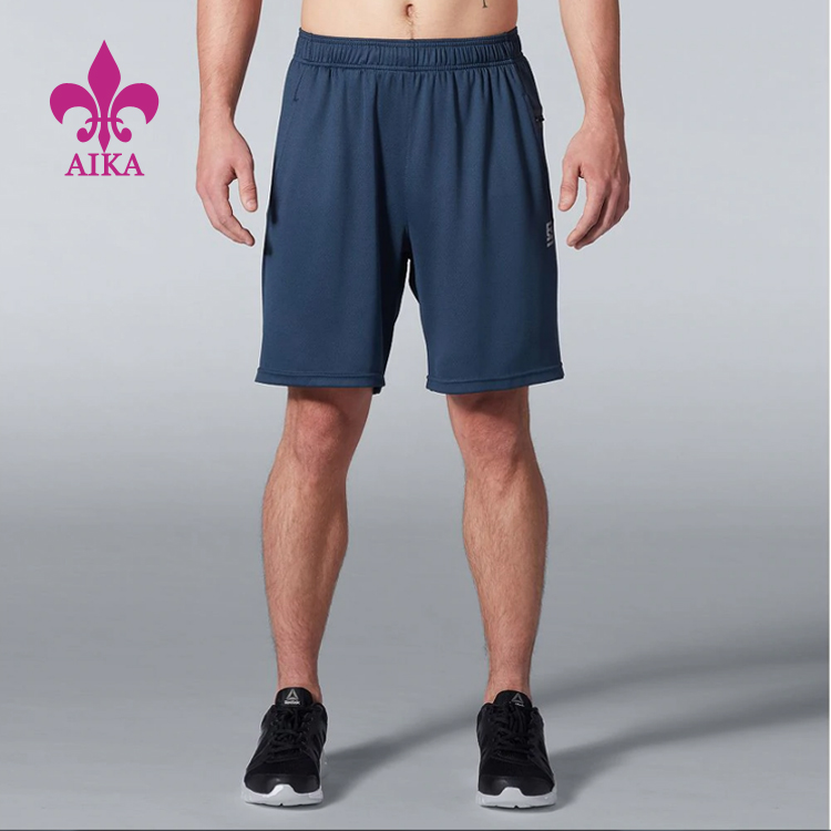 Engros høykvalitets tilpasset elastisk linning med snøring Gym Fitness Shorts for menn