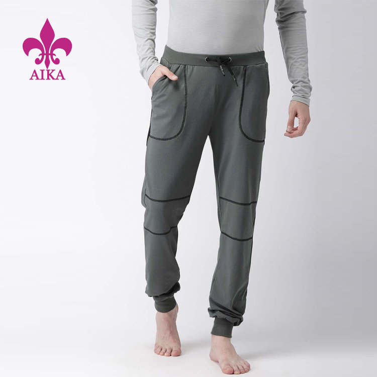 მორგებული მაღალი ხარისხის უახლესი დიზაინის ჩანთები Jogger შარვალი მამაკაცის სპორტული შარვალი