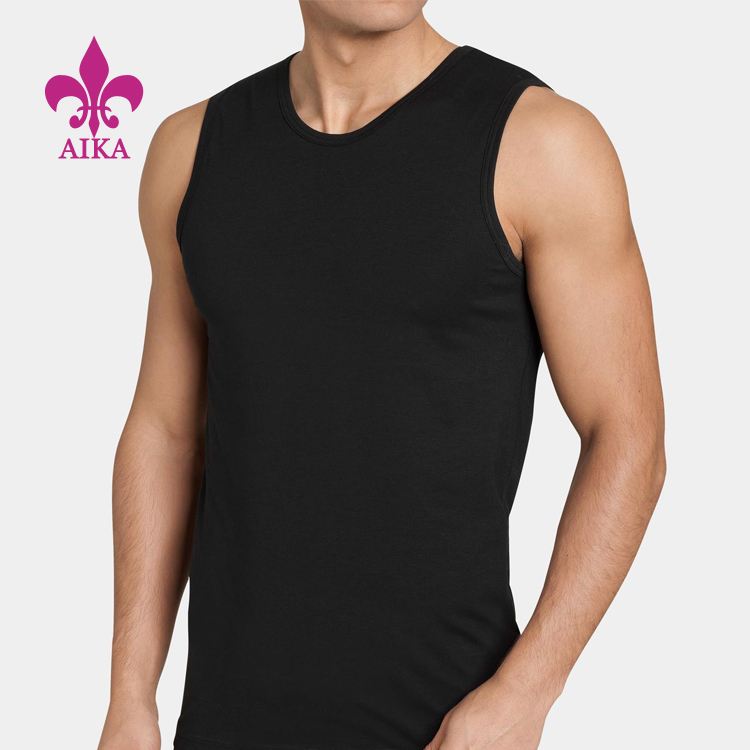 Tvornička cijena OEM Ljetni prsluk s niticama za fitness Prazna muška majica bez rukava za teretanu