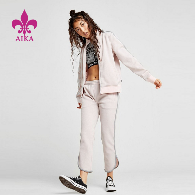 Tayada Sare ee Custom OEM Cotton Polyester Absorbent Cute Sport Outdoor Casual Lady's Track Suits