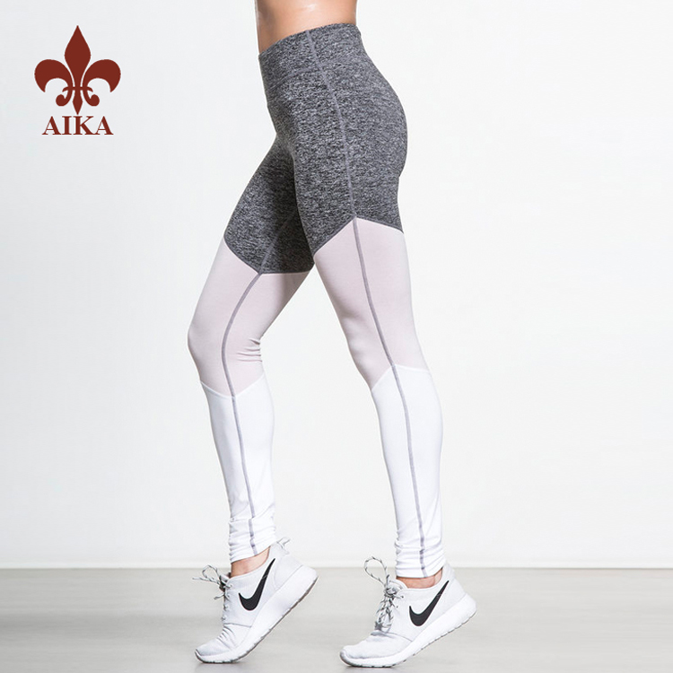 Högkvalitativ anpassad nylon polyester spandex sexiga kvinnor fitness yoga slitage
