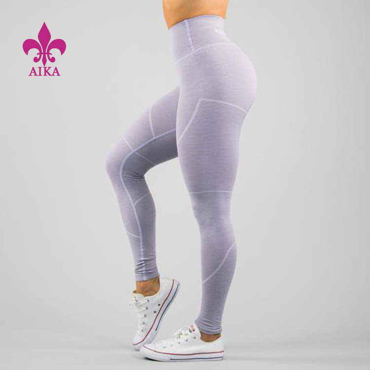 Venda a l'engròs Nous pantalons de ioga de fitness de secat ràpid de polièster de disseny personalitzat per a dones