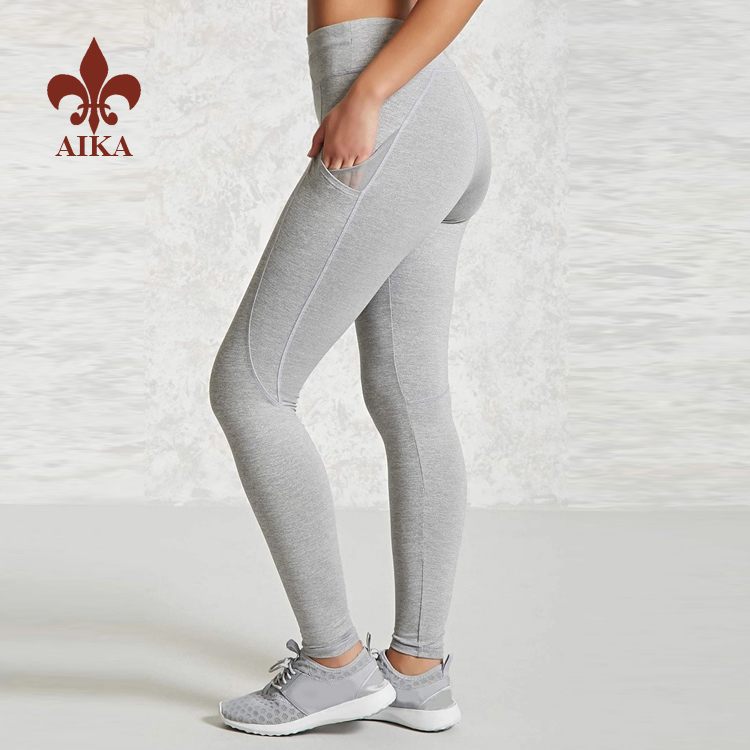 Fabricant OEM Fabricant de vêtements de yoga - 2019 Leggings de gymnastique pour dames d'entraînement à sec personnalisés de haute qualité pour femmes - AIKA