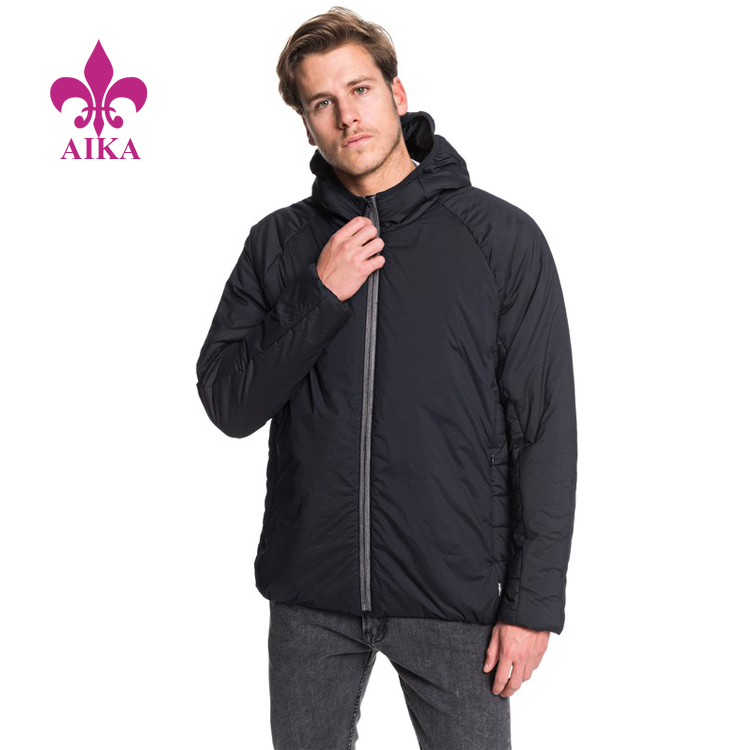 چائنا فراهم ڪندڙ Fshion Clothing Yoga - 2019 Autumn Winter Custom New Lightweight Hooded Packable Down Jacket For Men - AIKA