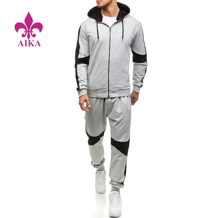 Sampel Gratis Pabrik Kaos Olahraga Spandex - Pakaian baru pakaian olahraga kasual pria paling menarik dalam warna kontras pakaian olahraga – AIKA