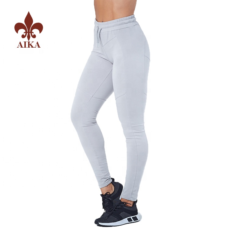 NEW STYLE Sportswear custom cotton spandex women slimming workout gym jogger pants
