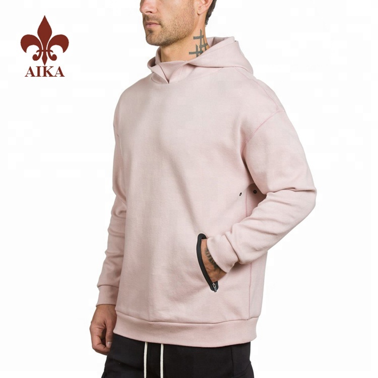 Taas nga kalidad nga plain hoodies manufacturer wholesale custom men plain blank hoodie