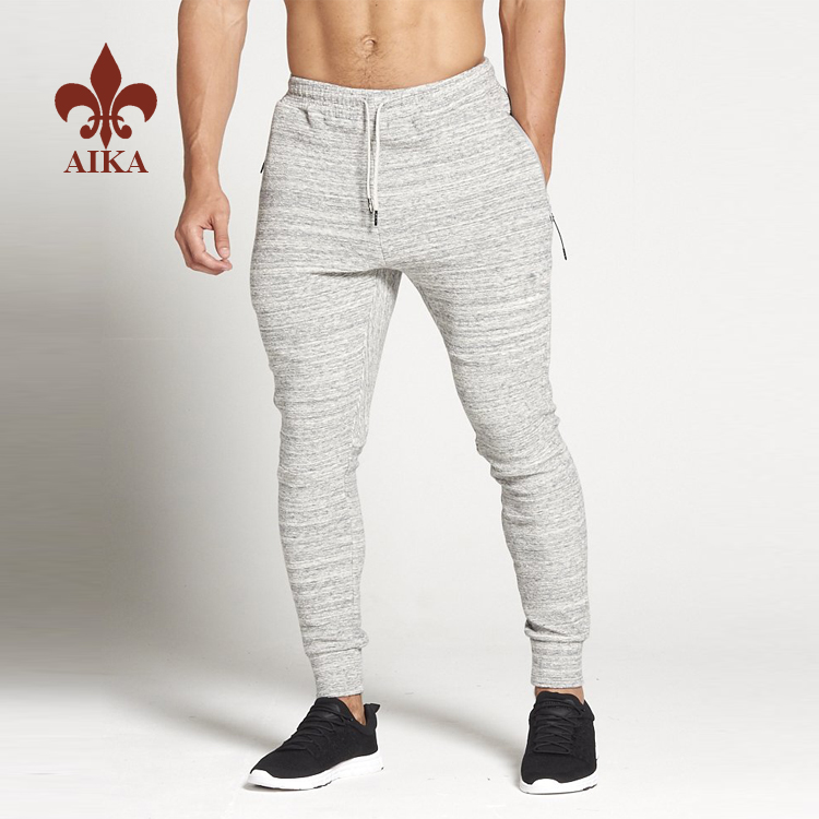 Pantalons de jogging skinny pour hommes d'excellente qualité - Pantalons crayon de gym pour hommes skinny en coton de vêtements de sport personnalisés de haute qualité - AIKA