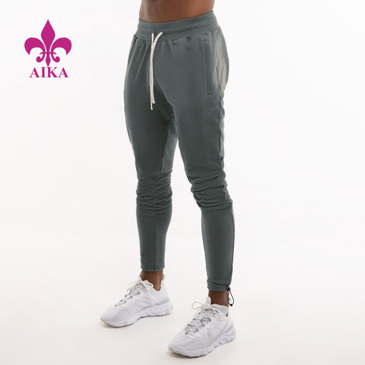 Maikling Lead Time para sa Pantalon Sports - Sweatpants Men Training Running Cotton Polyester Spandex Custom Jogger Pants Mens – AIKA