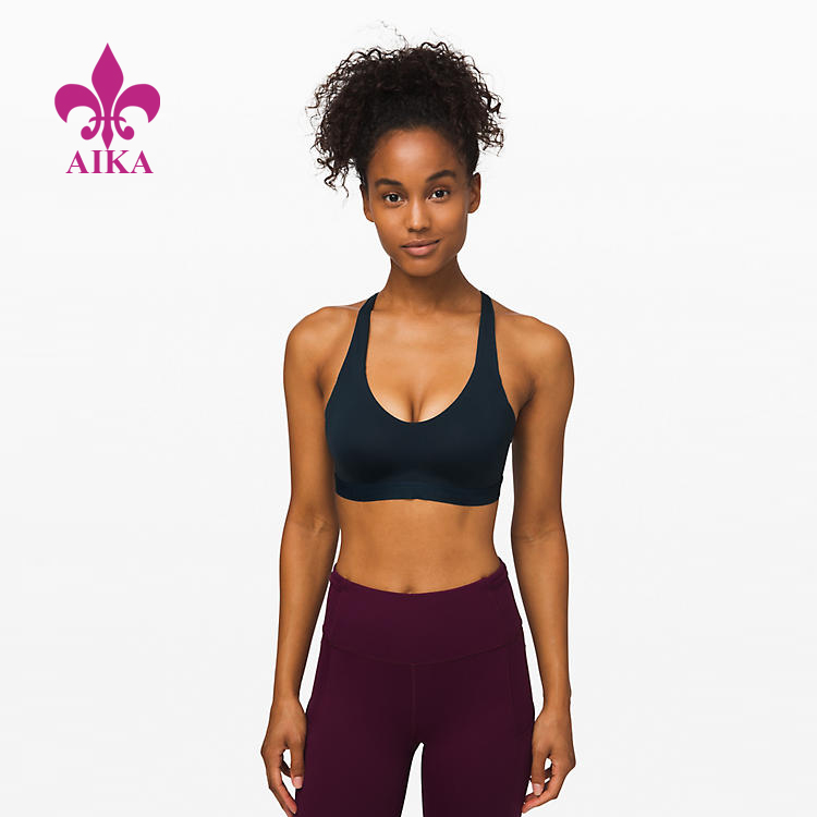 Női Yoga Wear Basic Klasszikus stílusú Könnyű, állítható pántos formájú sportmelltartó