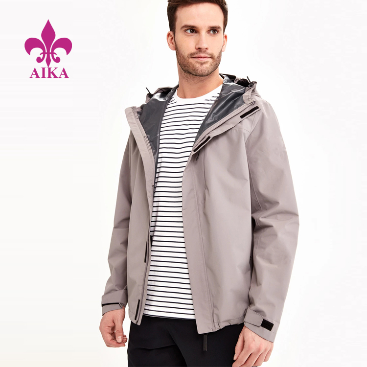 High Quality Ladies Sport Wear - Men Sports Wear Highly Waterproof Breathable Packable Jacket Running Windbreaker Jacket – AIKA