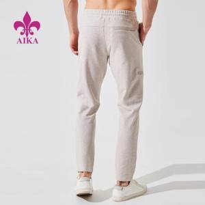 Κορυφαία πώληση OEM εργοστασιακή τιμή Cotton Polyester Slim Leg Cool Down Sweat Pant for Men Sportswear