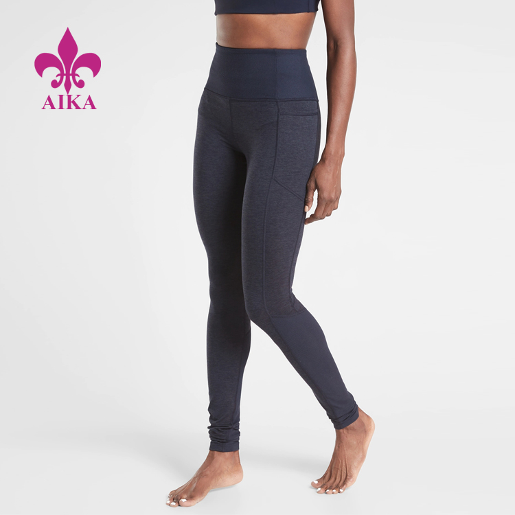 Nou disseny a l'engròs de butxaca personalitzada d'estil acollidor per mantenir calents les polaines de ioga per a dones