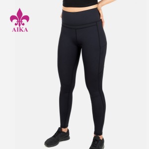 Високоякісний жіночий спортивний одяг для йоги. Дихаючі еластичні легінси для тренувань із кишенями