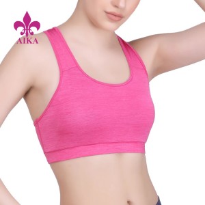 Sujetador deportivo transpirable de gimnasio para mujer, ropa deportiva personalizada de alta calidad, Yoga