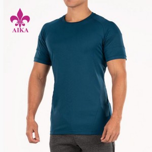 Logotipo personalizado OEM Activewear Muscular Leve e Respirável Ginásio Atlético Camiseta para homem