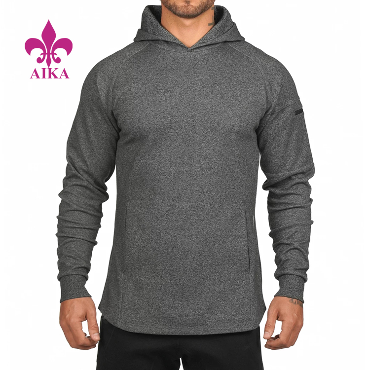 OEM/ODM Producent Sportstøj - Vintersportstøj Usynlige lynlåslommer Design Blanke sweatshirts til mænds hættetrøjer – AIKA