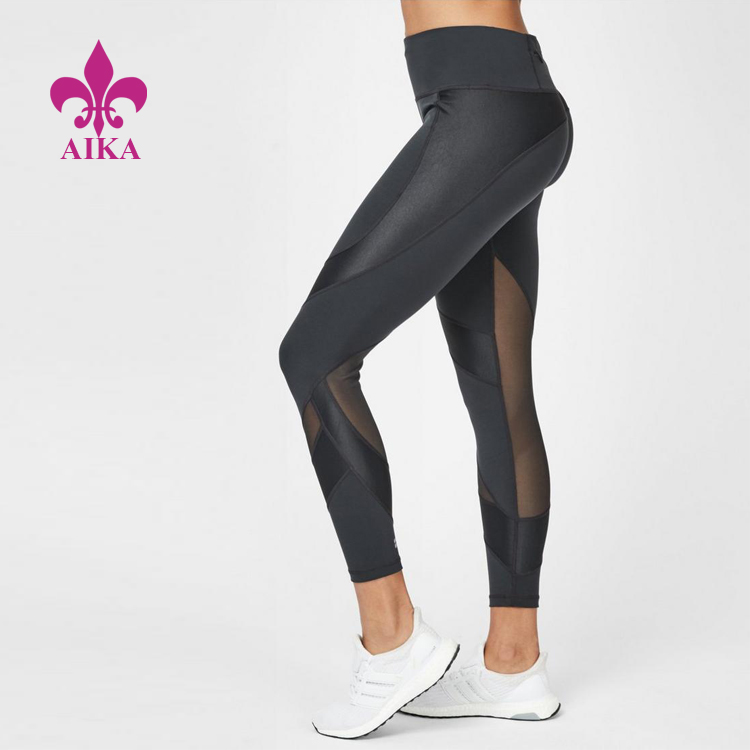 Okusanda Kufika I-Compression Breathable Mesh Workout Sports Yoga Women Leggings