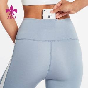 Großhandel Nylon-Spandex, schnell trocknende, atmungsaktive Fitness-Sport-Kompressionsgamaschen für Frauen